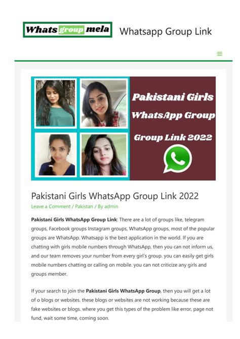 whatsapp dating group in pakistan